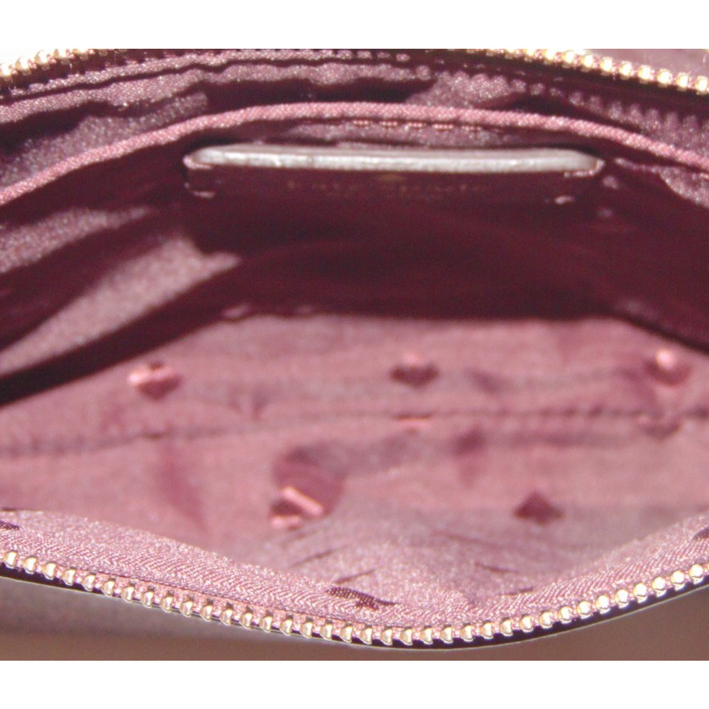 Kate Spade New York Tinsel Glitter Crossbody Bag Burgundy Wine Zip Gold Hardware - Picture 12 of 15